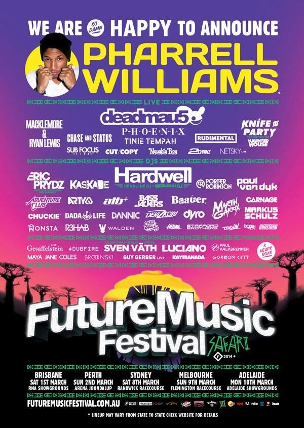 BBE Client Pharrell Williams Scheduled to Perform at Coachella Music  Festival 2014