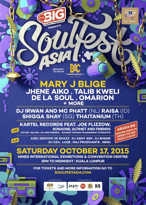 Soulfest Asia 2015 Lineup