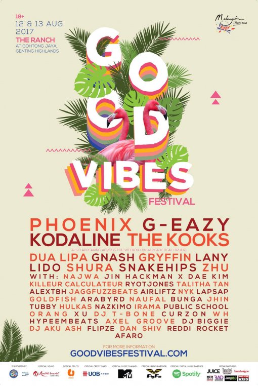 Good Vibes Festival 2017 Announces Full Lineup 